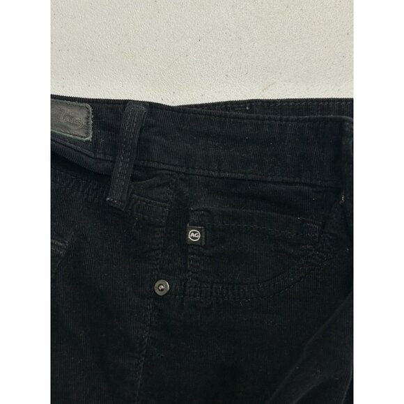 AG Adriano Goldschmied Womens The Legging Ankle Super Skinny Black Corduroy 24R - Picture 10 of 13